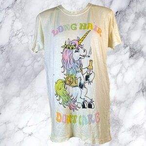 UNIF Long Hair Don't Care Unicorn Short Sleeve Shirt
